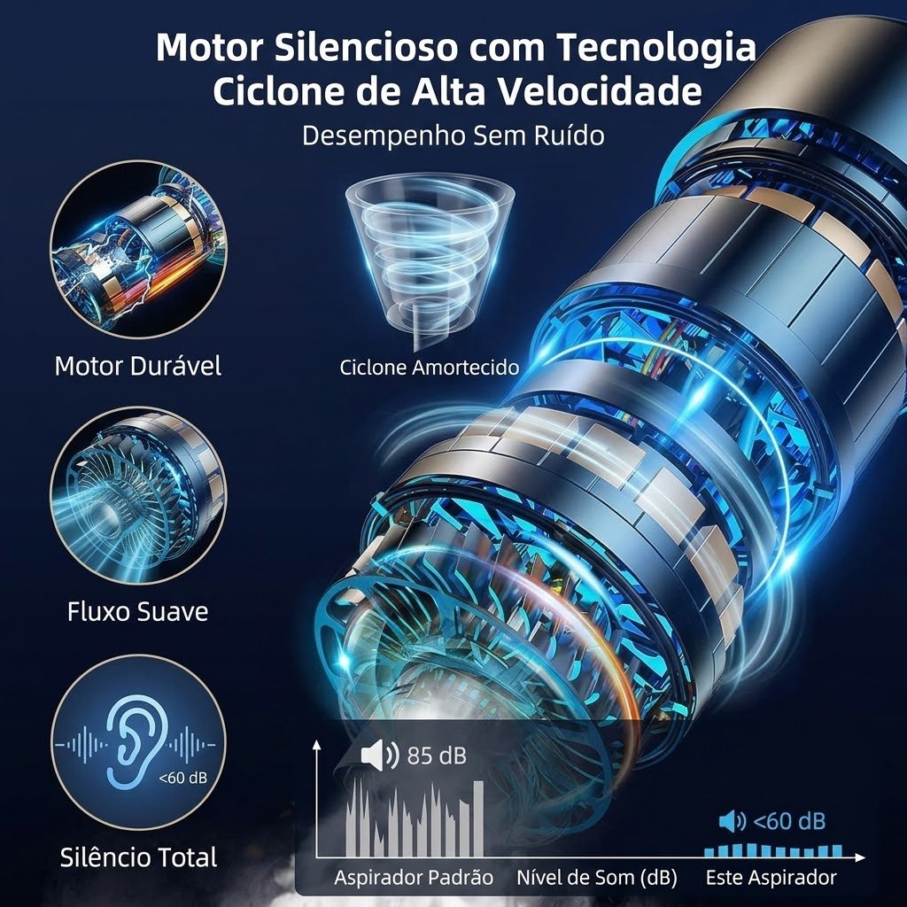 Tecnologia Ciclon Silencioso TurboJet Pro