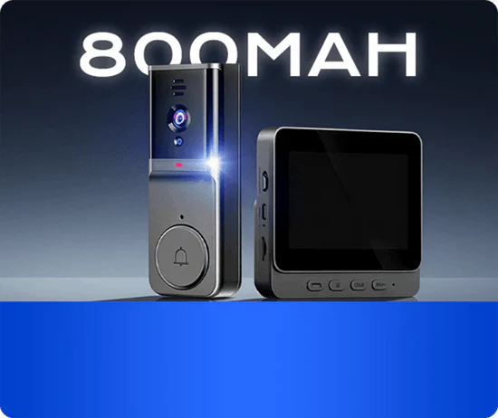 Bateria interna de 800 mAh da DoorView Pro