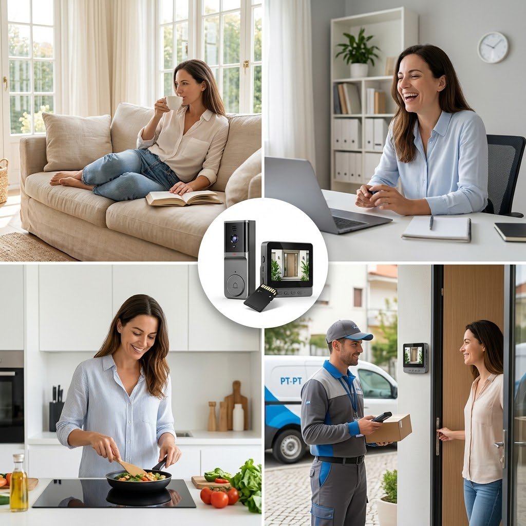 SmartBell HD en un estilo de vida moderno, controlada desde el móvil