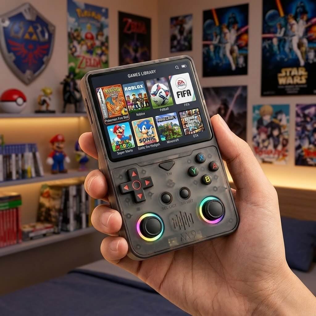 Console portátil com jogos pré-instalados