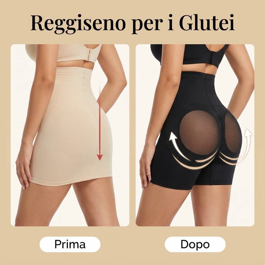 Dettaglio Tasche 3D Anatomiche CurvaPerfetta Reggiseno per i Glutei