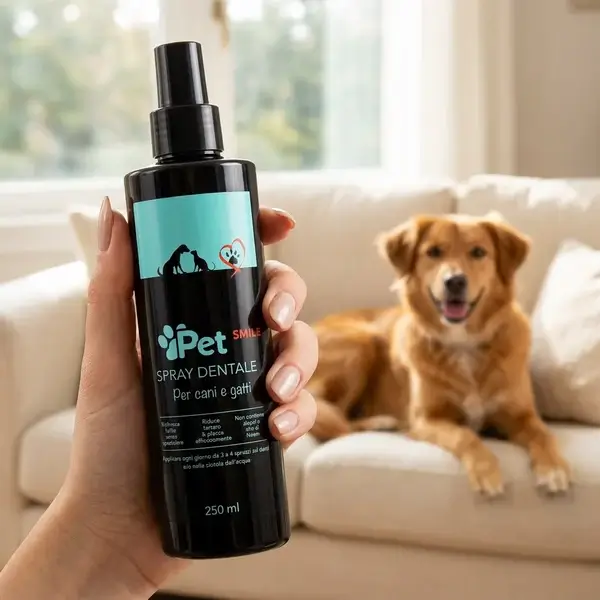 Detalj bočice Pet Smile 250 ml stvorene u Italiji
